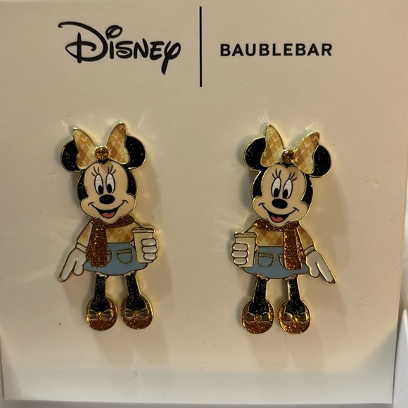 x Disney Minnie Mouse Fall Stud Earrings - Picture 1 of 4